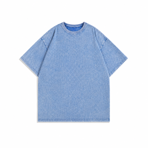 T-shirts personnalisés pour hommes en coton 100 % / fibre de bambou tricotée, écologiques et respirants, service d'impression en gros, logo graphique uni - Product Image 6