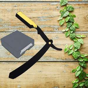 Navajas de Afeitar Rectas Reutilizables de Acero Inoxidable de Alta Calidad con Mango de Bambú/Madera/Plástico, de Una Sola Hoja, para Barberías y Depilación Corporal - Product Image 6