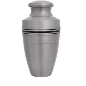 Urnas de cremación de latón clásicas superiores de alta calidad con urnas funerarias de metal con acabado de color púrpura para cenizas humanas - Product Image 5