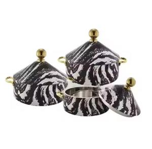 Ensemble de casseroles en acier inoxydable de qualité supérieure avec couvercle, bols de service modernes pour la maison et les restaurants - Product Image 5