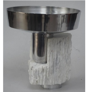 High Quality Oval Aluminium & Marble <b>Bowl</b> Dinning Table Decor Decorative <b>Bowl</b> Serving <b>Bowl</b> Home Table Modern Crafts - Product Image 5