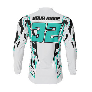 เสื้อเจอร์ซีย์คอกลมแบบซับลิเมชั่นแห้งเร็วสำหรับมอเตอร์ครอส  สำหรับผู้ชาย  สำหรับทีมแข่งรถ  ระบายอากาศได้ดี น้ำหนักเบา สำหรับขับขี่ออฟโรด - Product Image 2