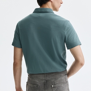 Polo pour homme sur mesure en gros – Style professionnel haut de gamme, col tendance, manches courtes, été, POLP XL 100% - Product Image 3