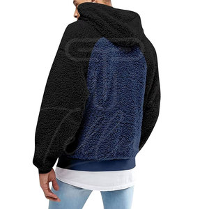 Wholesale New 2025 Design Premium 100% Cotton <b>Sherpa</b> Fleece <b>Hoodies</b> for <b>Men</b> Women Breathable Customized Oversized Fit Zipper - Product Image 2