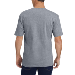 เสื้อยืดคอกลมผู้ชายลำลองฤดูร้อนสีเทา ผ้าฝ้าย 100% น้ำหนัก 220 กรัม เนื้อผ้าทึบ แห้งเร็ว ระบายอากาศดี เป็นมิตรกับสิ่งแวดล้อม - Product Image 2