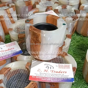 Brûleur d'encens arabe moderne fait à la main Oud Bakhoor écologique en bois de santal support de qualité supérieure pour spa à domicile utilisation religieuse du Ramadan - Product Image 2