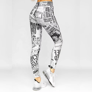 Ensemble de yoga imprimé féministe OEM pour femmes, très demandé, 2 pièces, tenue de yoga flexible, respirante, anti-transpiration, leggings taille haute - Product Image 5