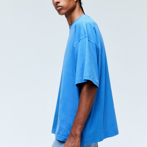 เสื้อยืดผู้ชายขายส่ง ผ้าฝ้าย 100% คอกลม รับทำโลโก้ OEM สีและดีไซน์ตามสั่ง - Product Image 1