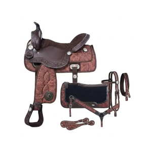 Silla de montar western de cuero de alta calidad para espectáculos ecuestres, modelo USA All Purpose Western Bad 2 Bone, disponible al por mayor. - Product Image 3