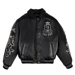 Vintage Style Waterproof & Windproof Winter Customized <b>Jacket</b> USA Brand 100% Cowhide Genuine Leather <b>Men's</b> Avirex <b>Jackets</b> - Product Image 1