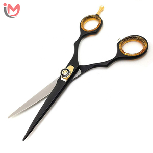 Kit de beauté professionnel pour salon de coiffure avec ciseaux à lames affûtées en acier inoxydable, manche noir, pour droitiers, pour la coupe de cheveux à domicile - Product Image 5
