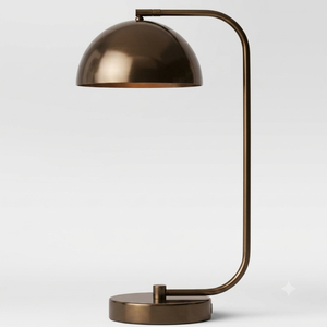 Lámpara de Mesa Metálica Impresionante con Base Martillada y Pantalla de Tela Negra, Diseño Contemporáneo para Decoración de Dormitorio - Product Image 6
