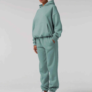 Service OEM – Nouvelle Tendance : Survêtement Baggy à Capuche pour Femme, Hiver Décontracté, Manches Longues, Léger, 100% Coton Écologique - Product Image 1