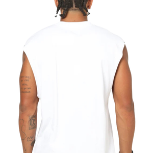 เสื้อยืดคอกลมแขนกุดผู้ชาย ทรงหลวม รูแขนกว้าง สไตล์ลำลอง สตรีทแวร์ ขายส่ง เสื้อยืดกล้ามเนื้อแฟชั่นฤดูร้อน เสื้อท็อป - Product Image 2