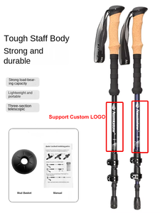 Modern Hiking Stick Outdoor Folding Trekking <b>Pole</b> Telescopic Tourist Walking Stick Crutch Dericsson Ultra-<b>Light</b> Aluminum Alloy - Product Image 6