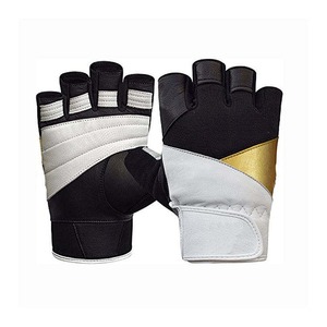 Premium Heavy Weightlifting Gym Fitness Gloves For Men <b>Half</b> Finger Anti <b>Slip</b> Gloves With Padded Wrist Strap And Comfortable Grip - Product Image 1