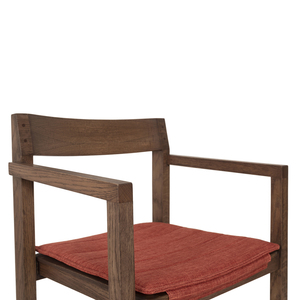Chaise de salle à manger moderne en bois avec assise rembourrée en lin, design minimaliste écologique et léger, pour la maison, le bureau, l'école, la salle à manger - Product Image 3