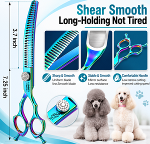 Tijeras Profesionales de Acero Inoxidable para Peluquería Canina, Diseño Duradero para Diestros - Product Image 3