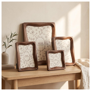 Cadre photo en bois pour occasions festives, magnifique cadre photo en bois décoratif, idéal pour Noël - Product Image 4