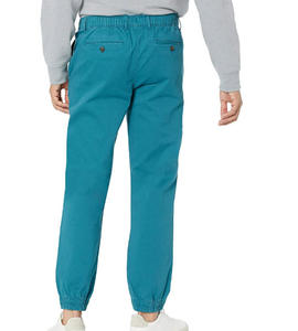 Pantalon de jogging pour homme, taille élastique, style streetwear, léger, 100% coton, teinture unie - Product Image 2