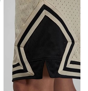<b>Men</b> Solid Color Polyester Drawstring Shorts Regular Fit Woven Breathable Contrast Binding Swim <b>Trunk</b> Beige Black - Product Image 4