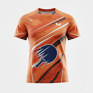 Maillot de tennis de table de haute qualité, séchage rapide, confortable, imprimé par transfert thermique, unisexe pour adultes, logo personnalisé devant et derrière, tissu 180g - Product Image 4