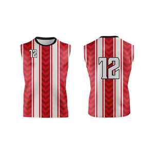 Conjunto de camiseta de fútbol transpirable de tela ecológica con estampado, con números y nombres de jugador personalizados para uniforme 7 contra 7 - Product Image 3