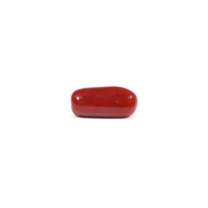 Natural Red Coral Oval Cabochon Loose Gemstone 3.85 Carat Certified Wholesale - Product Image 1