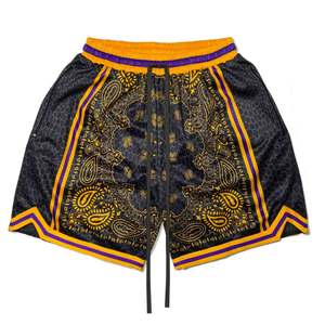 Pantalones Cortos de Lona con Estampado por Sublimación de Moda de Verano con Logotipo Personalizado, Pantalones Cortos Deportivos Transpirables de Poliéster 100% para Hombre - Product Image 5