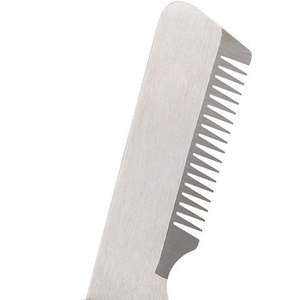 Couteau de toilettage professionnel pour animaux de compagnie, acier inoxydable, manche bleu, outil manuel pour le soin des oreilles des chiens et des chats - Product Image 5