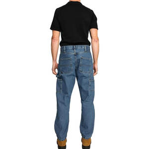 Pantalones Vaqueros Carpenter de Corte Relajado con Bolsillos Utilitarios y Presilla para Martillo, Ropa de Trabajo Resistente, Jeans Casuales de Moda Urbana - Product Image 6