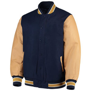 Veste universitaire pour homme, respirante, avec broderie en chenille, manches en cuir, veste universitaire de basket-ball personnalisée pour équipe américaine - Product Image 1