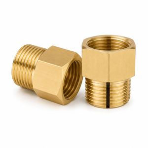 Conector Recto de Latón para Manómetro de Presión de Combustible 1/8NPT a 1/8BSPT, Piezas Automotrices Procesadas a Medida - Product Image 3