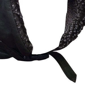 Gorros Trapper al por Mayor, Gorro de Esquí Estilo Ruso de Cuero Genuino con Orejeras de Piel, Gorro de Invierno para Uso en Exteriores para Hombre - Product Image 4