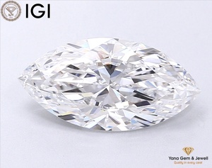 Diamant de laboratoire CVD certifié IGI, taille marquise, 2,50 carats, clarté VVS1, couleur E, pour une bague de chef-d'œuvre exclusive - Product Image 1