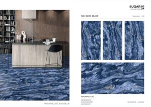 กระเบื้องพอร์ซเลนเกรดพรีเมียม ขนาด 60x120 ซม. 600x1200 มม. กระเบื้องปูพื้นและผนังขนาดใหญ่ ดีไซน์หรูหรา สำหรับตกแต่งภายในบ้านสมัยใหม่ - Product Image 5
