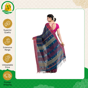 Exclusive Collection of Soft & Light Weight New Collection Pure Handloom Fancy Design <b>Red</b> Black White Buti Cotton <b>Saree</b> - Product Image 6