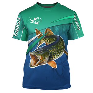 Camiseta de Pesca con Cuello Redondo Personalizada de Marca Privada, Ligera, de Poliéster, Ropa de Pesca de Alto Rendimiento para Exteriores - Product Image 5