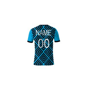 T-shirt de sport sublimé à coupe ajustée et motif géométrique, en jersey 100 % polyester 180 grammes pour impression par transfert thermique - Product Image 6