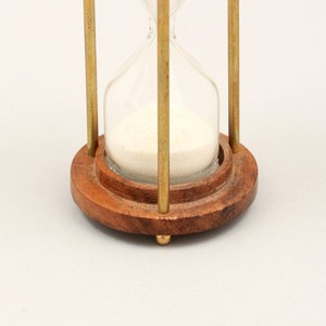 En promotion : Sablier en bois fait main avec cadre en laiton, design rustique, chronométrage précis pour la décoration ou les cadeaux - Product Image 6