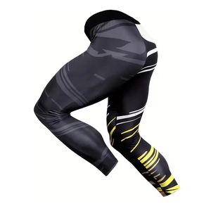 Legging MMA pour homme de qualité supérieure, respirant, léger, en spandex/polyester, long, pour grappling, respirant, avec option OEM. - Product Image 5