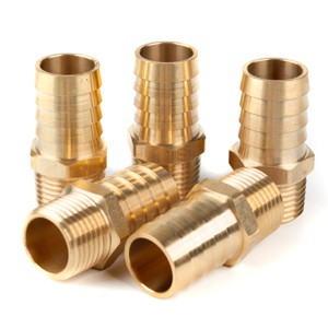 Raccord de tuyau droit de 2 po (50 mm) à filetage mâle NPT de 2 po en laiton pour tuyau basse pression, connecteur adaptateur OEM/ODM - Product Image 1