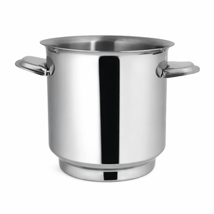 Enfriador de vino de acero inoxidable de alta calidad para cubo de hielo de champán con mango de oreja Cubo de agua fría para fiestas - Product Image 1