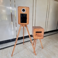 Nouveau support de photomaton en bois au design vintage 2026 - Coque de photomaton en bois compatible avec iPad 12,9 pouces