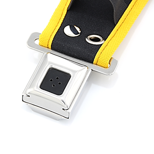 Boucles de sécurité multipoints à bouton-poussoir pour ceintures de sécurité avec marquage personnalisé, en acier au carbone et matériaux conformes REACH et RoHS, ignifuges et durables - Product Image 3