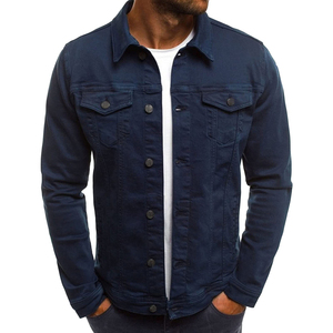 Wholesale Custom Logo 100% Cotton Eco-Friendly <b>Men</b> Denim <b>Jackets</b> Outwear Winter with Shipment Delivery <b>Men's</b> Slim Fit Denim - Product Image 5