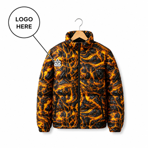 Chaqueta Acolchada con Logotipo Personalizado de la Hermandad Masónica, Chaqueta de Invierno con Cierre de Cremallera y Manga Larga, Chaqueta Gruesa de Poliéster de Color Sólido - Product Image 1