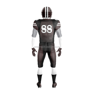 Uniforme personnalisé de football américain 2025 Ensemble de vêtements d'équipe par sublimation nouveau design Maillot en maille respirante et pantalon OEM ODM - Product Image 4