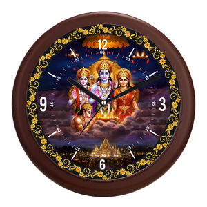 Ganpati Personalized Digital Printing Silent <b>Movement</b> Battery Operated Wall <b>Clock</b> Gift Set for Mother's Day & Christmas - Product Image 5