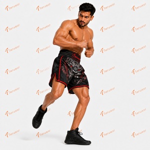 กางเกงมวยไทยพรีเมียม 190 GSM ผ้าซาติน สำหรับชกมวยคิกบ็อกซิ่ง น้ำหนักเบา ทรงแอธเลติก ผ่าข้าง รับผลิตตามแบบ OEM - Product Image 4